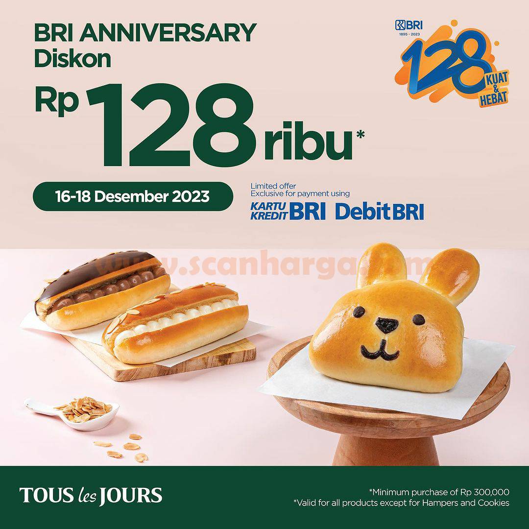 Promo TOUS LES JOURS HUT BRI ANNIVERSARY 128